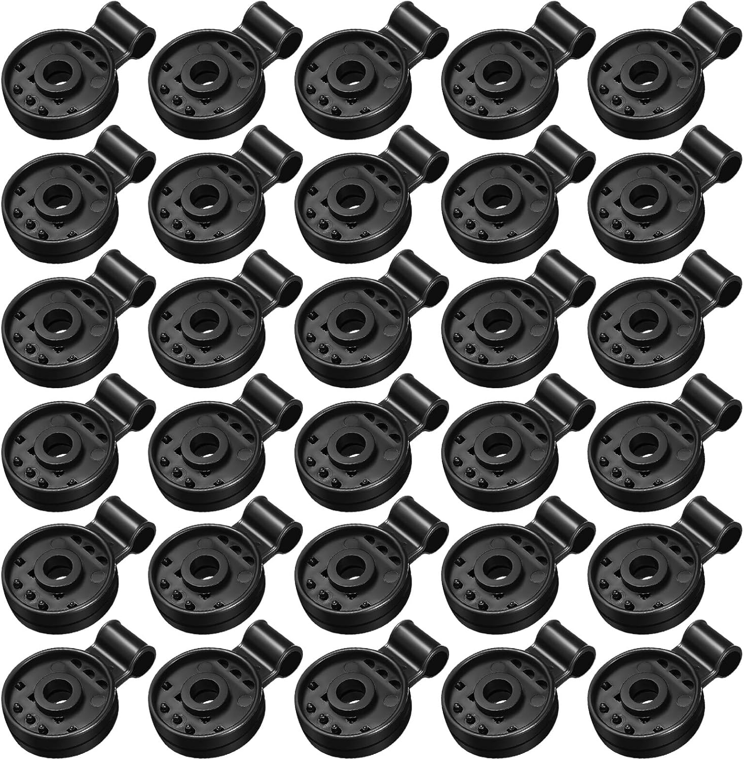 Totority 100pcs Sunshade Net Clips round Plastic Canopy Clips for Garden Netting Windproof Awning Clamp Heavy Duty Sunshade Retaining for Outdoor Shade Cloth Fixing