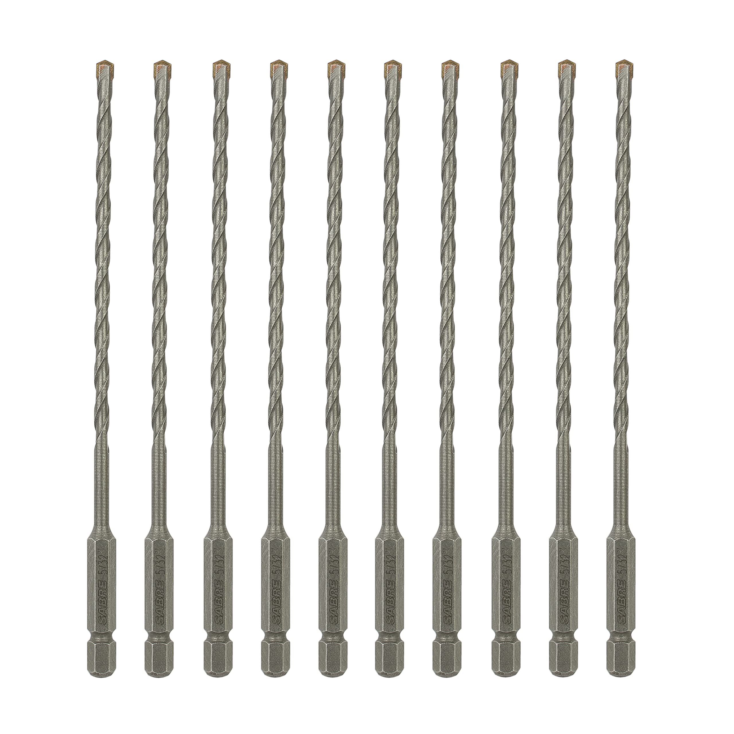 Sabre Tools 5/32 inch masonry drill bit 10-pack