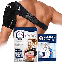 Medici Designed Shoulder Brace - Class I Registered Medical Device - Ideal for Dislocations, Tendonitis or Arthritis - Left and Right Arm Band (Black, One Size, Single Pack)