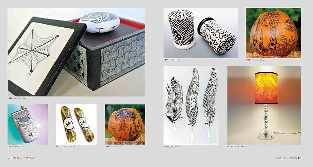 タングルドローイングのアイデア500 線で描くヒーリングアート集