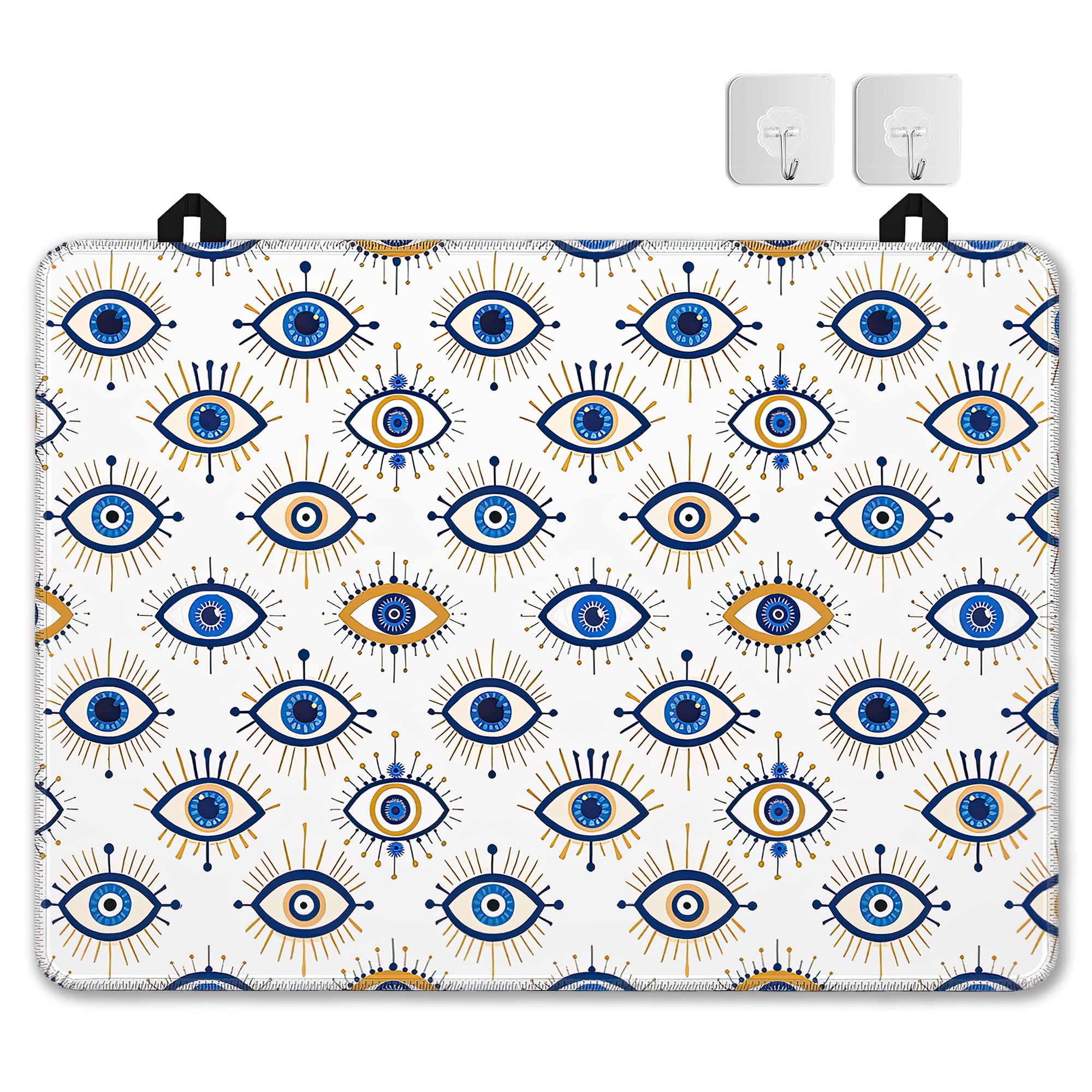 Evil Eyes Stove Top Covers for Electric Stove,Abstract Glass Top Stove Cover, Heat Resistant Range Covers for Electric Stove,Washable Countertop Mat, 28 x 20 Inch