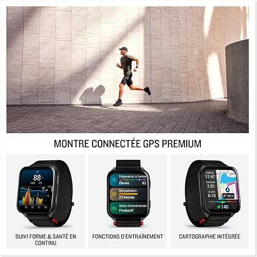 Garmin Venu X1, 51mm GPS smartwatch, Large 2" Square AMOLED Display, LED Flashlight, Lightweight, Ultra Thin 8mm Watch case, 100 pre Loaded Sports apps, up to 8 Days Battery Life, Black - 2