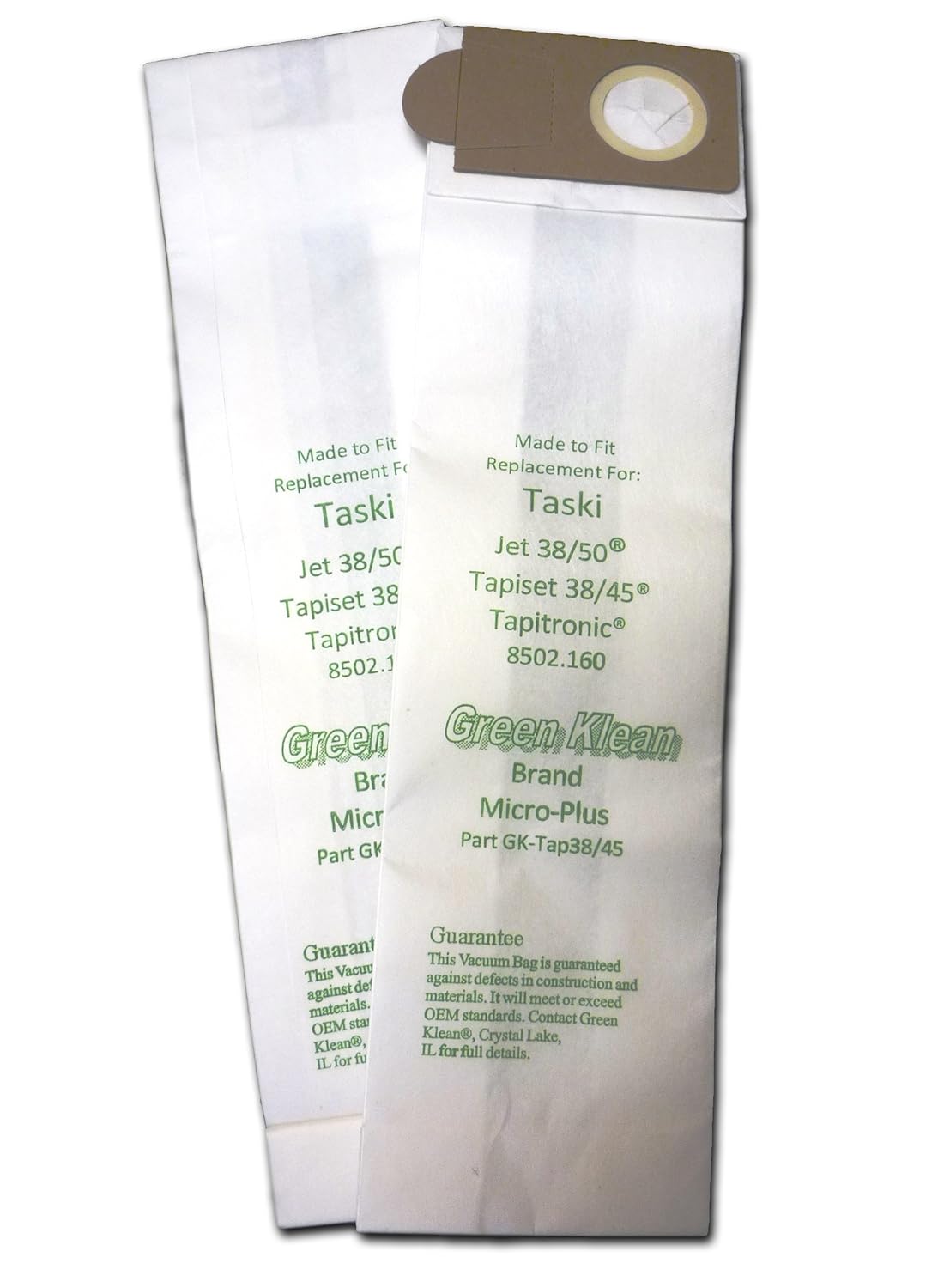 Green Klean GK-Tap38/45 Taski Jet 38/50, Tapiset 38/45 and Tapitronic Replacement Bags (Pack of 100)
