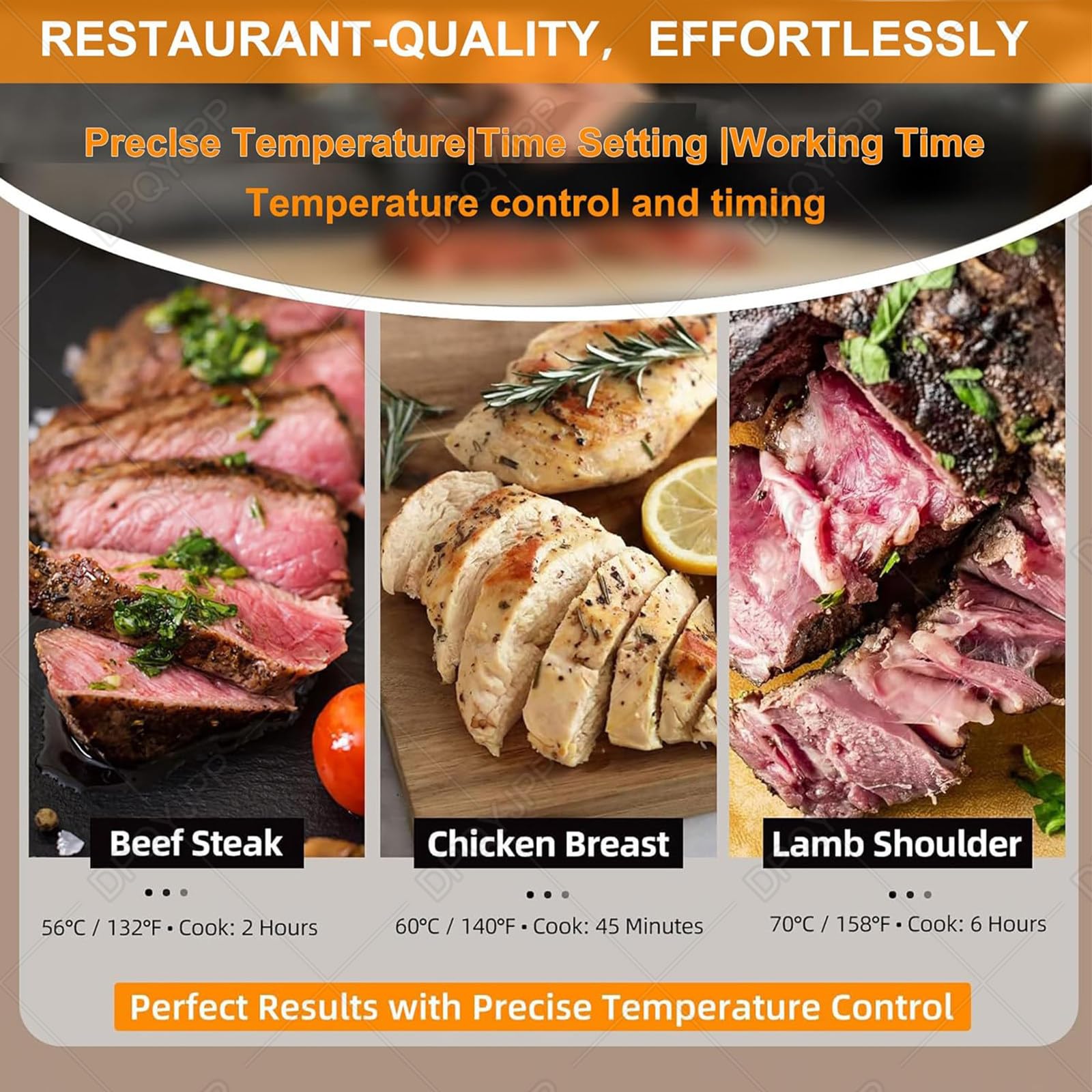 Máquina Sous Vide Profesional Con Pantalla Táctil LCD, Circulador De Inmersión, 1600 W, 70 L, Cocina Impermeable IPX7 Para Uso En Cocinas Restaurantes