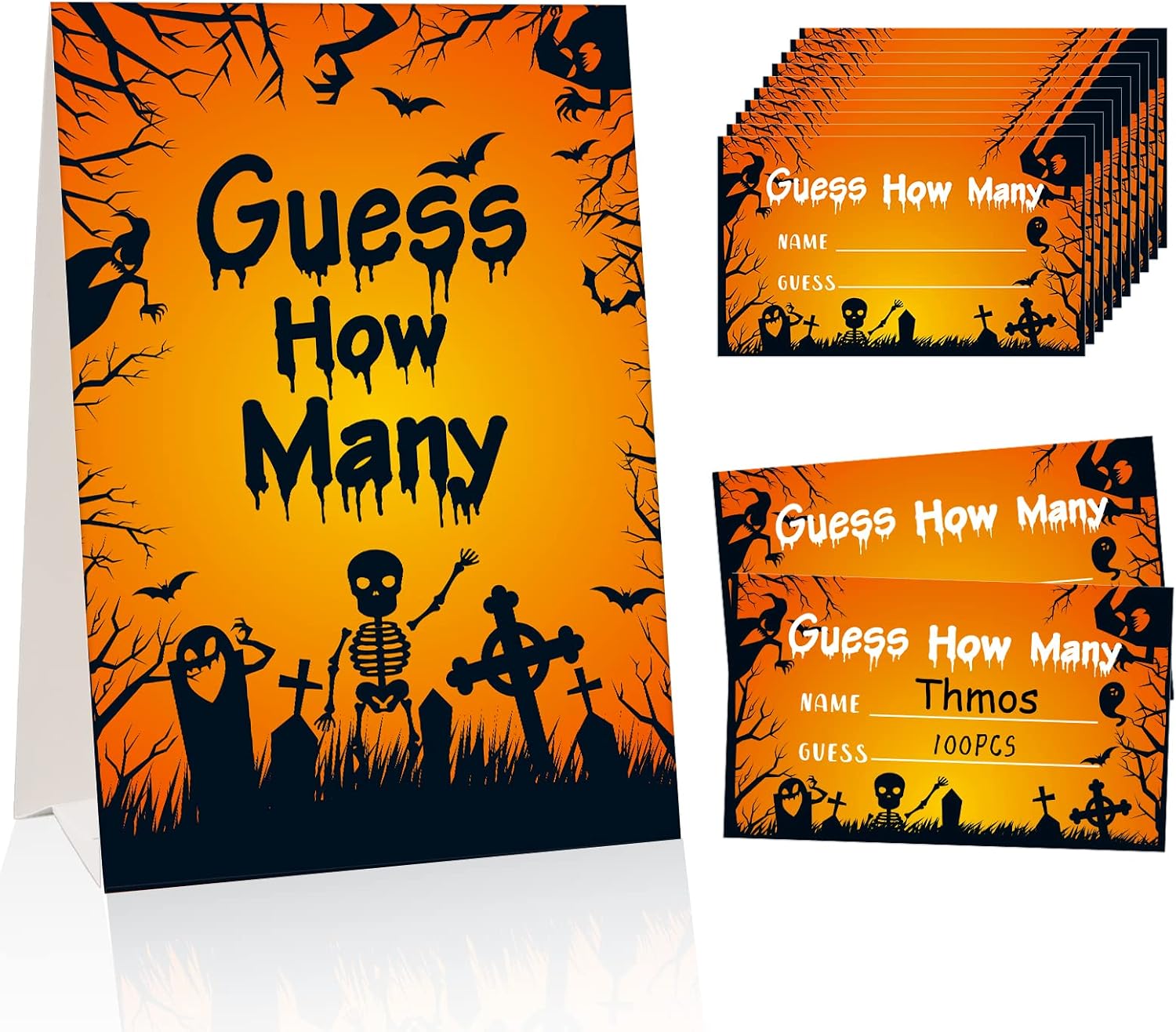 SICOHOME Halloween Guess How Many Party Game Halloween