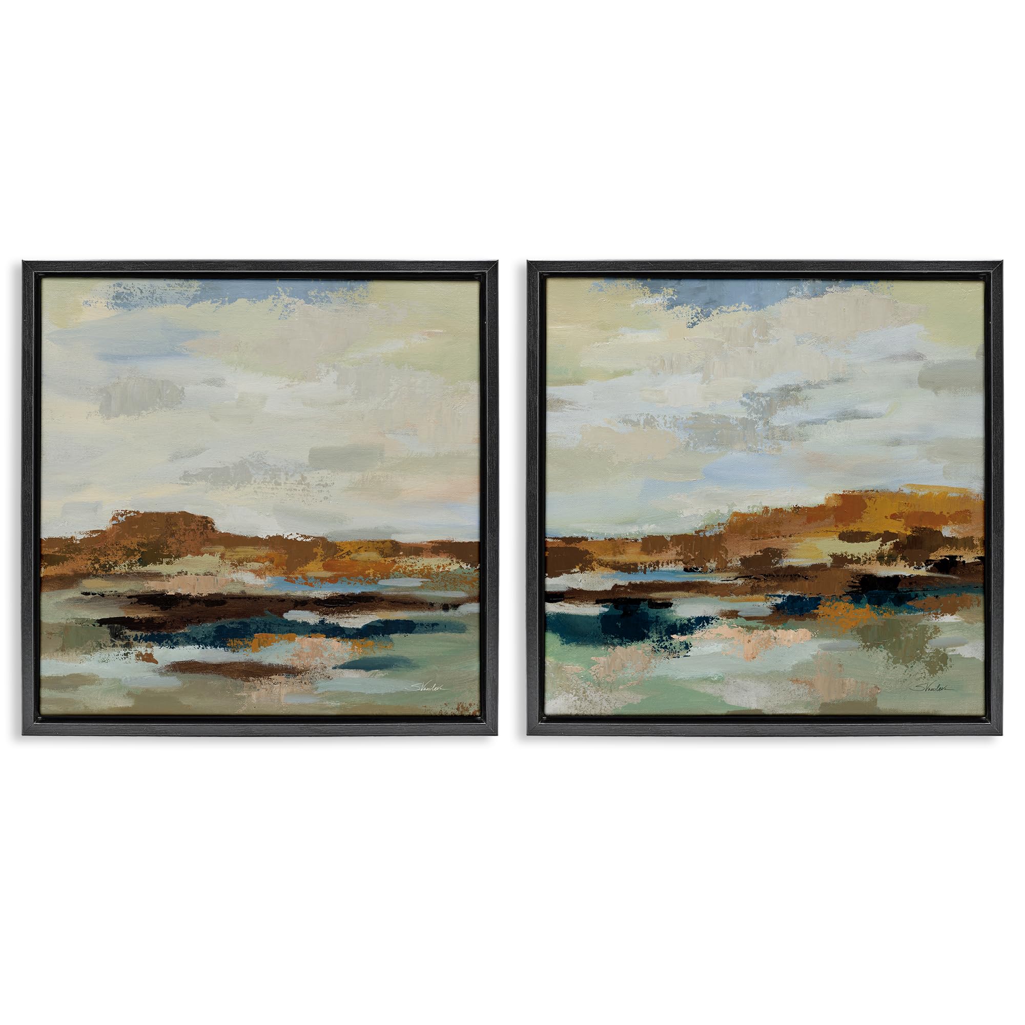 Southwestern Desert Horizon, 24 x 24 Inch Canvas in Floater Frame Set