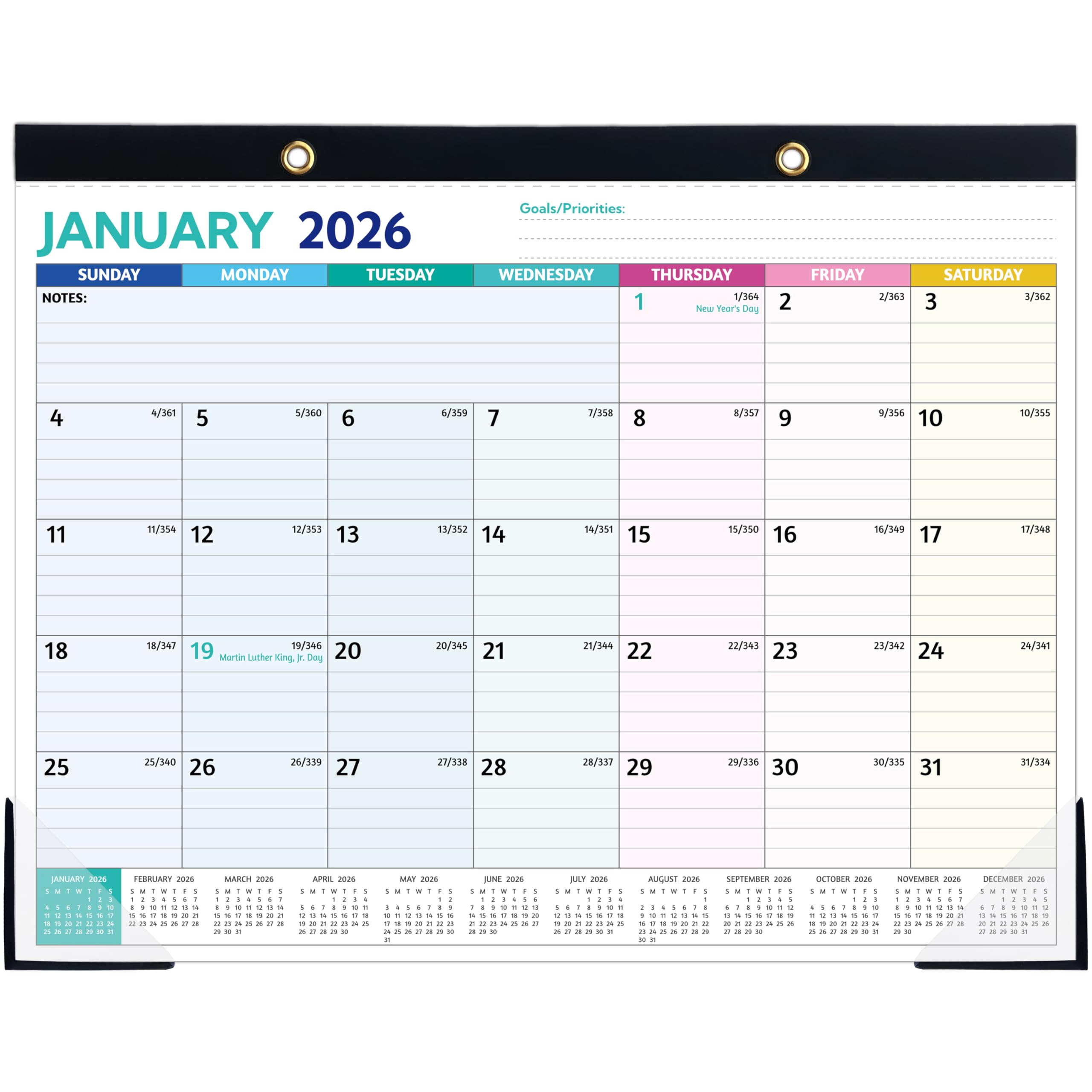 2026 Desk Calendar Review: A Large, Functional Planner for Daily Task Management