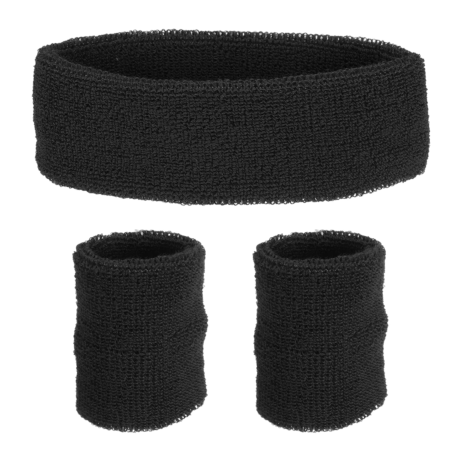 PATIKIL Sports Wristbands Headband Set