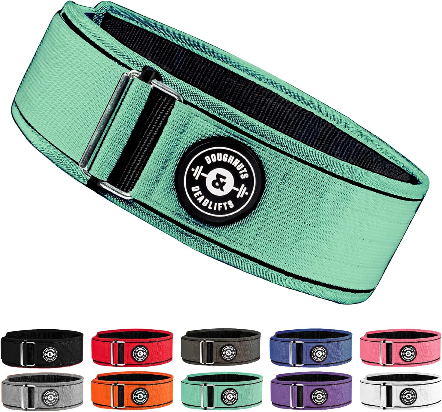 Weight Lifting Belt for Squats, Weightlifting Belt for Deadlifts - 4in Back Support for Bodybuilding | Powerlifting, Locking Metal Buckle, Weight Lifting Belts for Men - Quick Locking