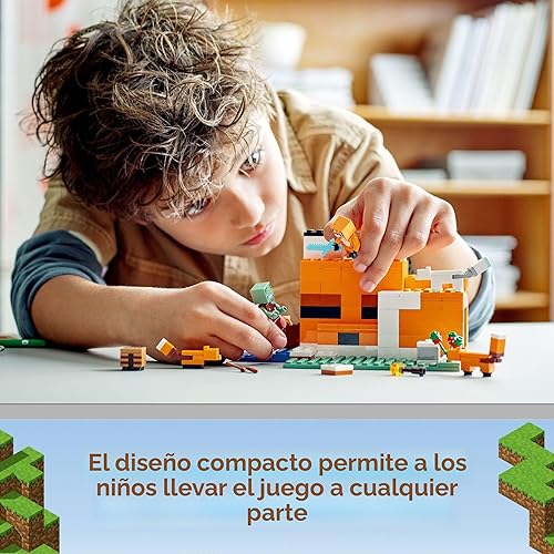 Miniatura 6 de LEGO Minecraft El Refugio-Zorro 21178 - Set de construcción y casa de juguete par niños y jugadores mayores de 8 años 193 piezas