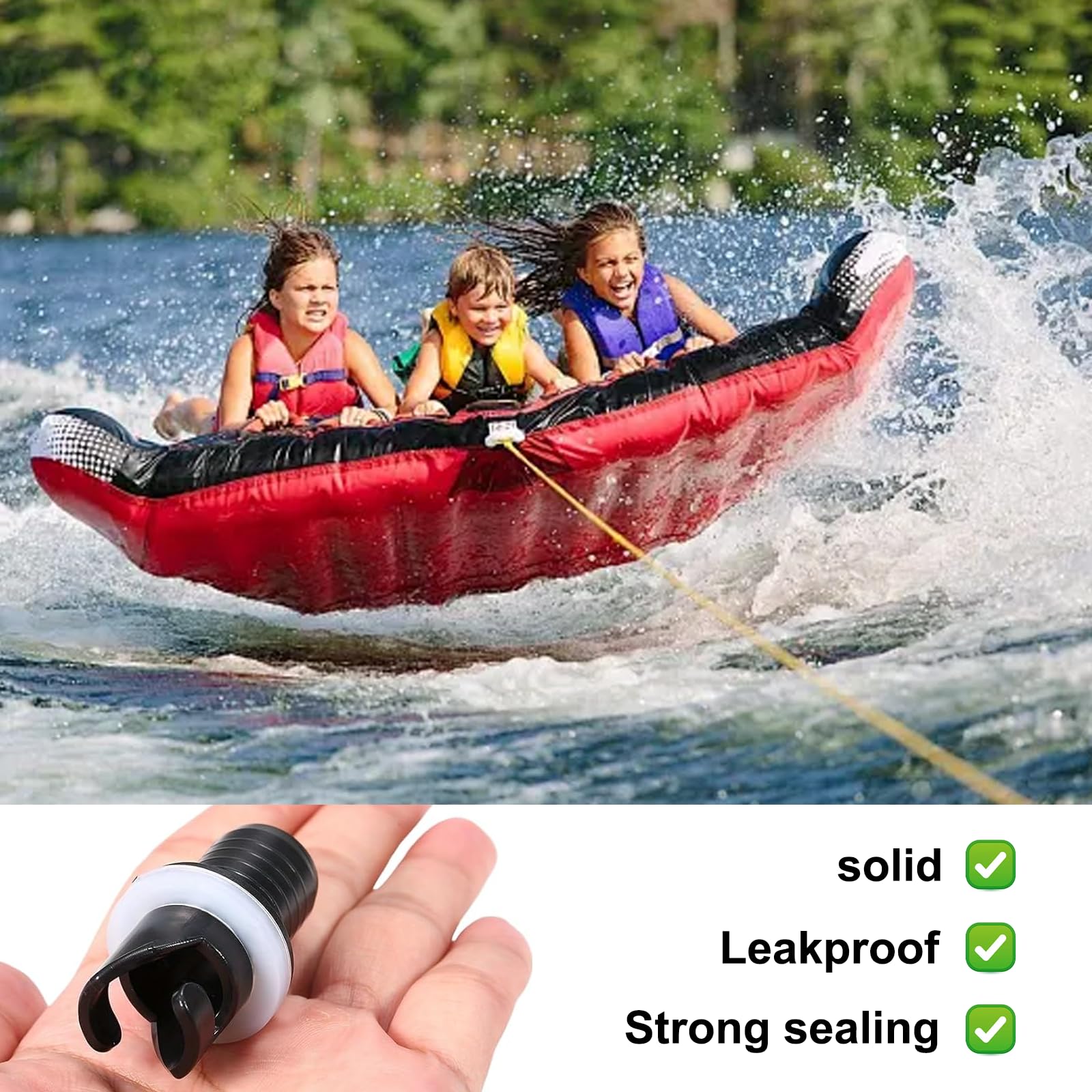 2 sztuki adapter do pompki do pontonu, adapter zaworu pompki do kajaka, szczelny i wytrzymały, obrotowy design, akcesoria do zaworów powietrznych do pontonów, kajakarstwo