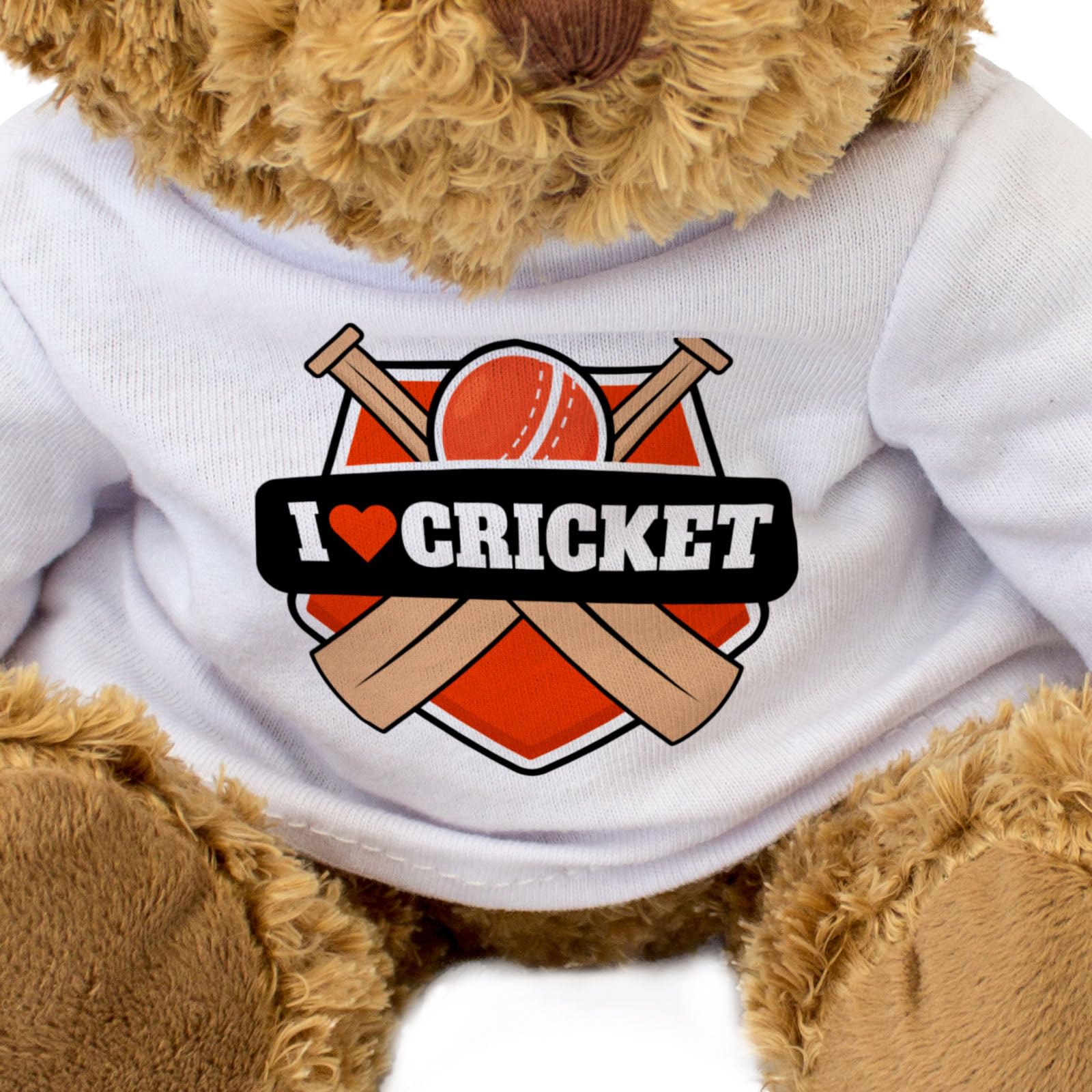 Big Red Egg I LOVE CRICKET - Teddy Bear - Cute Soft Cuddly Charming - Gift Present, Brown - Image 3