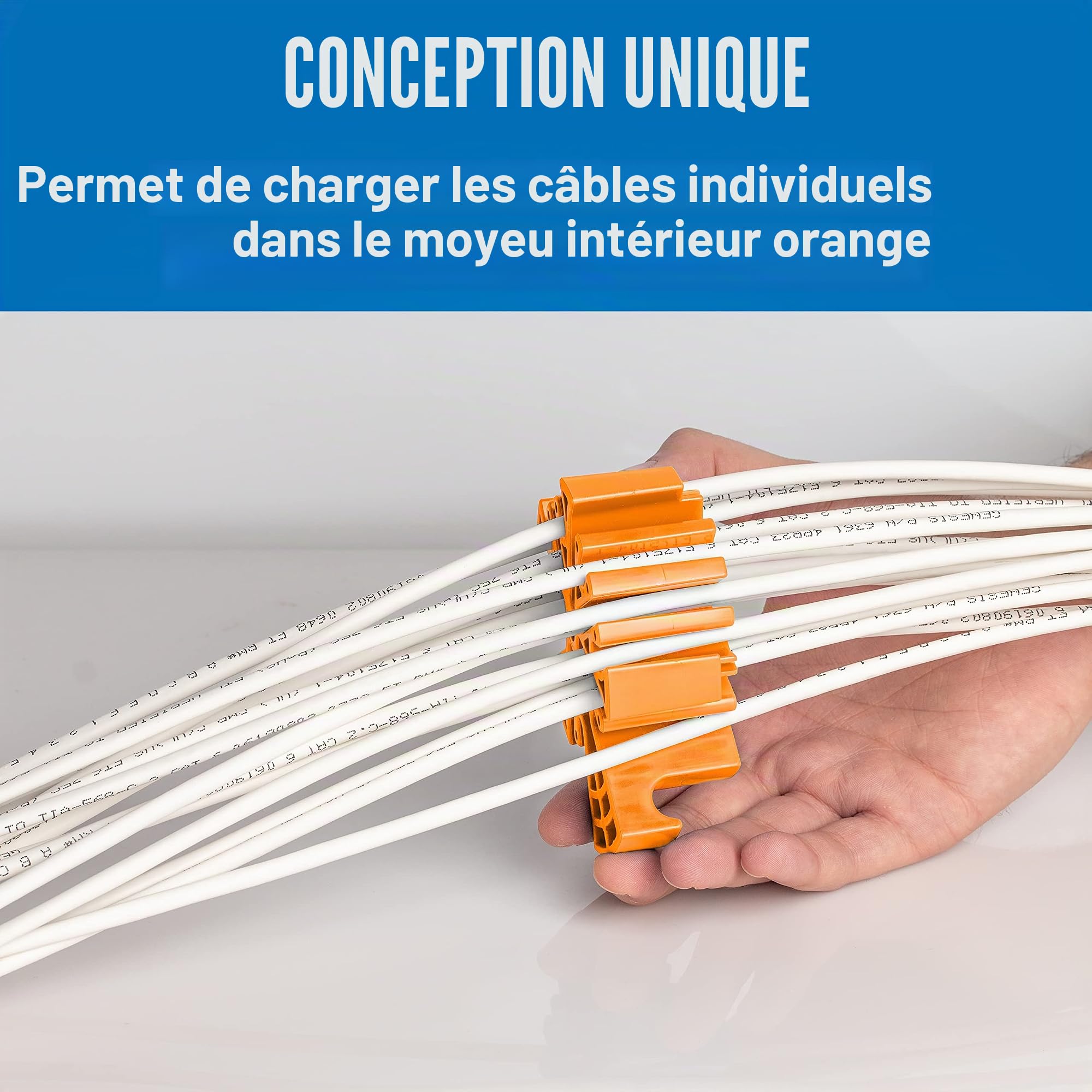 Peigne à câbles - Commode de câble, empaqueteur et Outil d'organisation