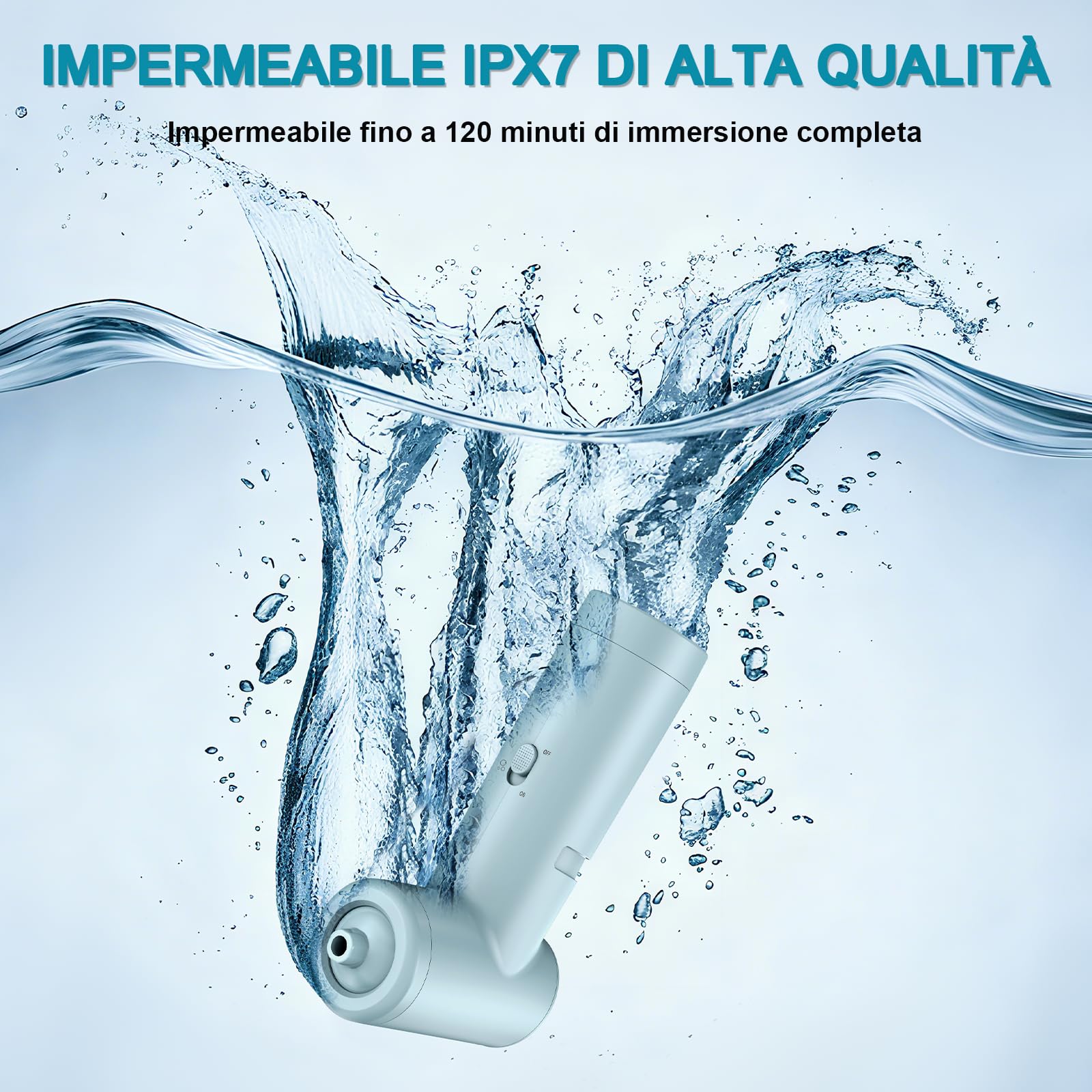 Getto Spa per Vasca da Bagno Fornisce Un'intensità di Massaggio di 65 kPa, 2 Modalità - Bolle e Getto Ricaricabile e Portatile senza Fili con Velocità Regolabile, Regalo per Donne (Blu)