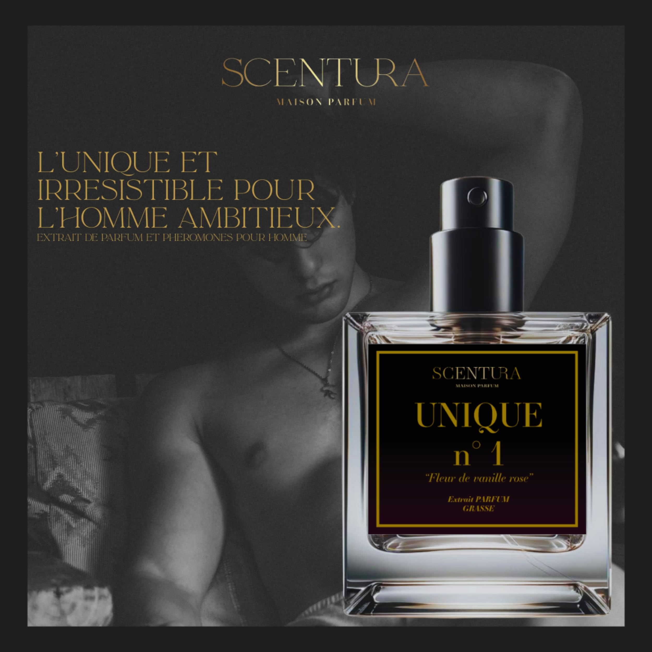 Élixir De Phéromones Pour Hommes Ambitieux | Parfum Masculin Intense | Fragrance de Séduction | Longue Tenue | Ambre Vanille Noire Musc | Eau Unique Et Inoubliable Men Spray Vaporisateur 30 ml France