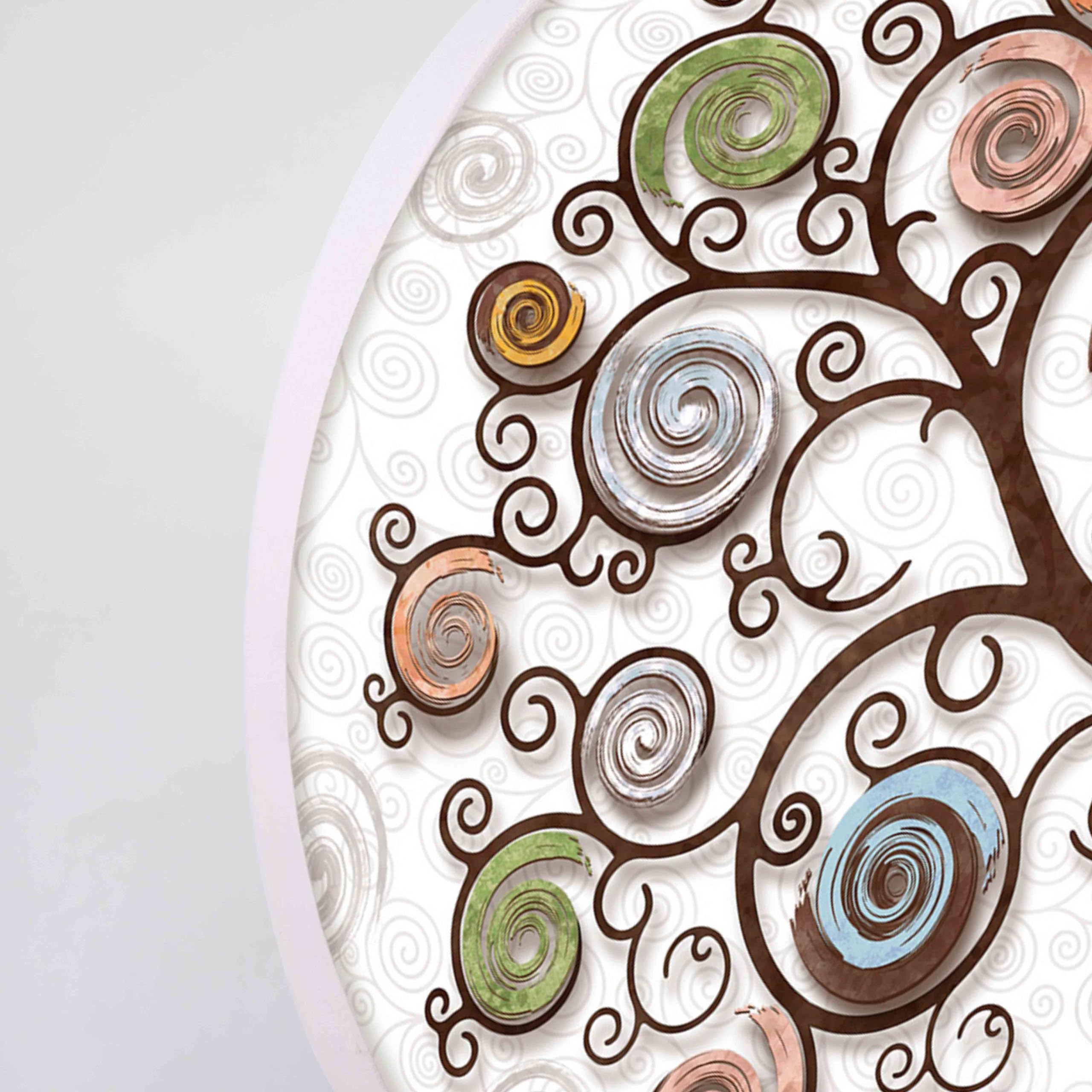 Lupia - Bomboniera con Scatola Bianca Quadro in Legno Memory Albero della Vita Tree White 29x42 cm, Idea Regalo per Matrimonio Cresima Comunione Battesimo Anniversario Compleanno