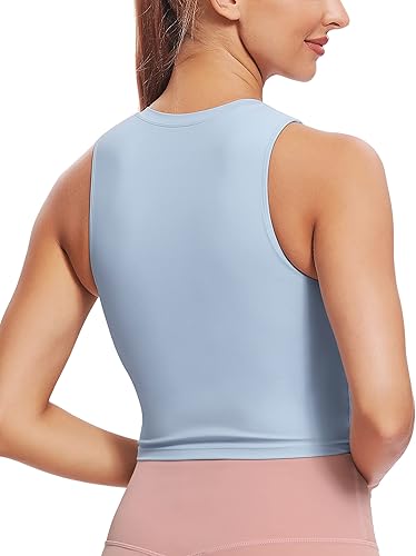 Miniatura 2 de Natural Feelings - Sujetadores deportivos sin mangas, con relleno extraíble, para mujer ombligueras para yoga, entrenamiento, correr