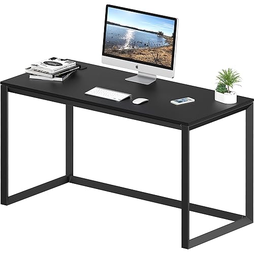 SHW 48" Home Office Computer Desk, 24" Deep, Black