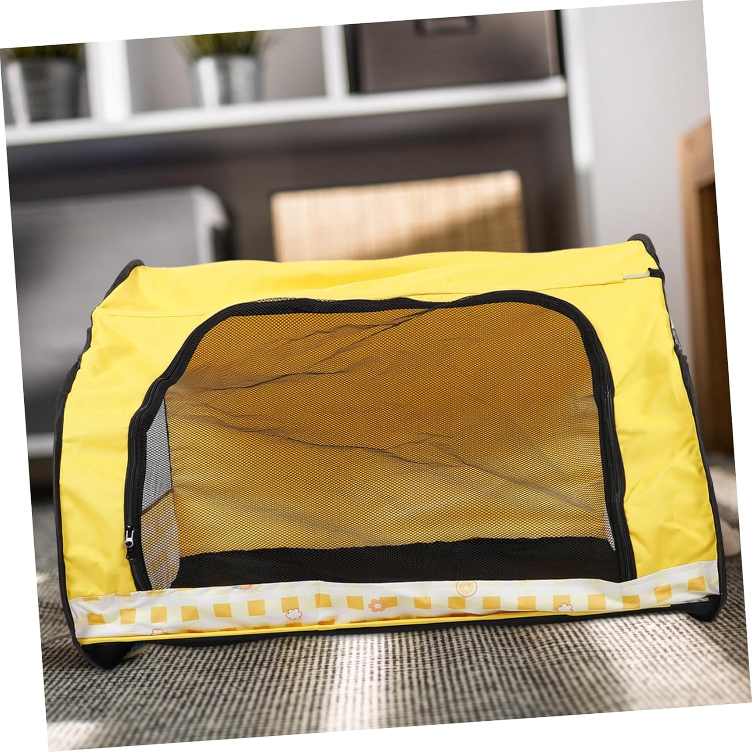 Yardwe Foldable Cat House Tent Portable Pet Hideout for Cats and Semi-Closed Design for Comfortable Sleeping and Playing Removable Space for Use