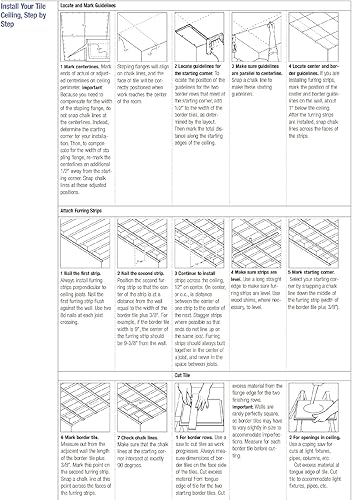 Vista 4 de (16) Azulejos de techo con acabado texturizado de fibra de madera Tivoli USG 4240 de 12 x 12 pulgadas