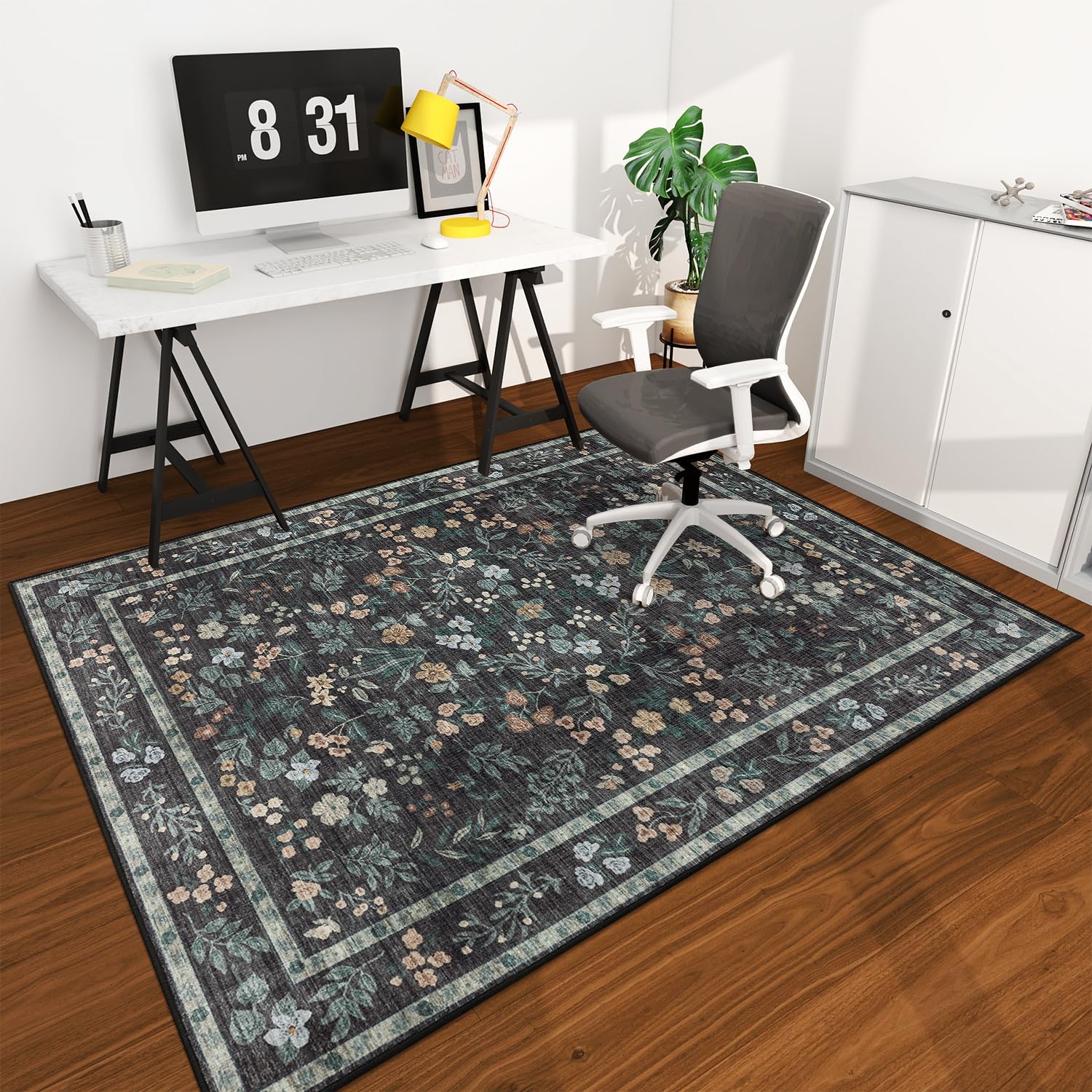 chakme Office Chair Mat for Hardwood Floor, 72"x48" Easy Glide Computer Desk Mat Protector for Rolling Chair Under Desk Rug Nonslip Backing, Machine