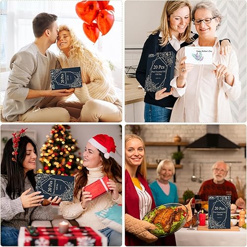 Miniatura 2 de Aceites esenciales puros para difusores para el hogar, piel, fabricación de velas y jabón, 20 aromas árbol de té, lavanda, limón, menta, eucalipto,