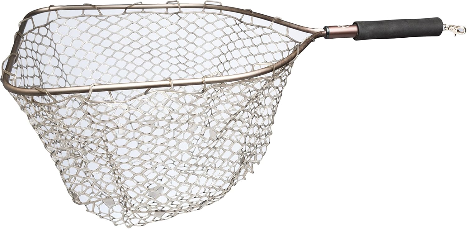 Aluminum Trout Net with Camo Ghost Netting 19" Aluminum Trout Net with Camo Ghost Neting 19", Bronze/Camo