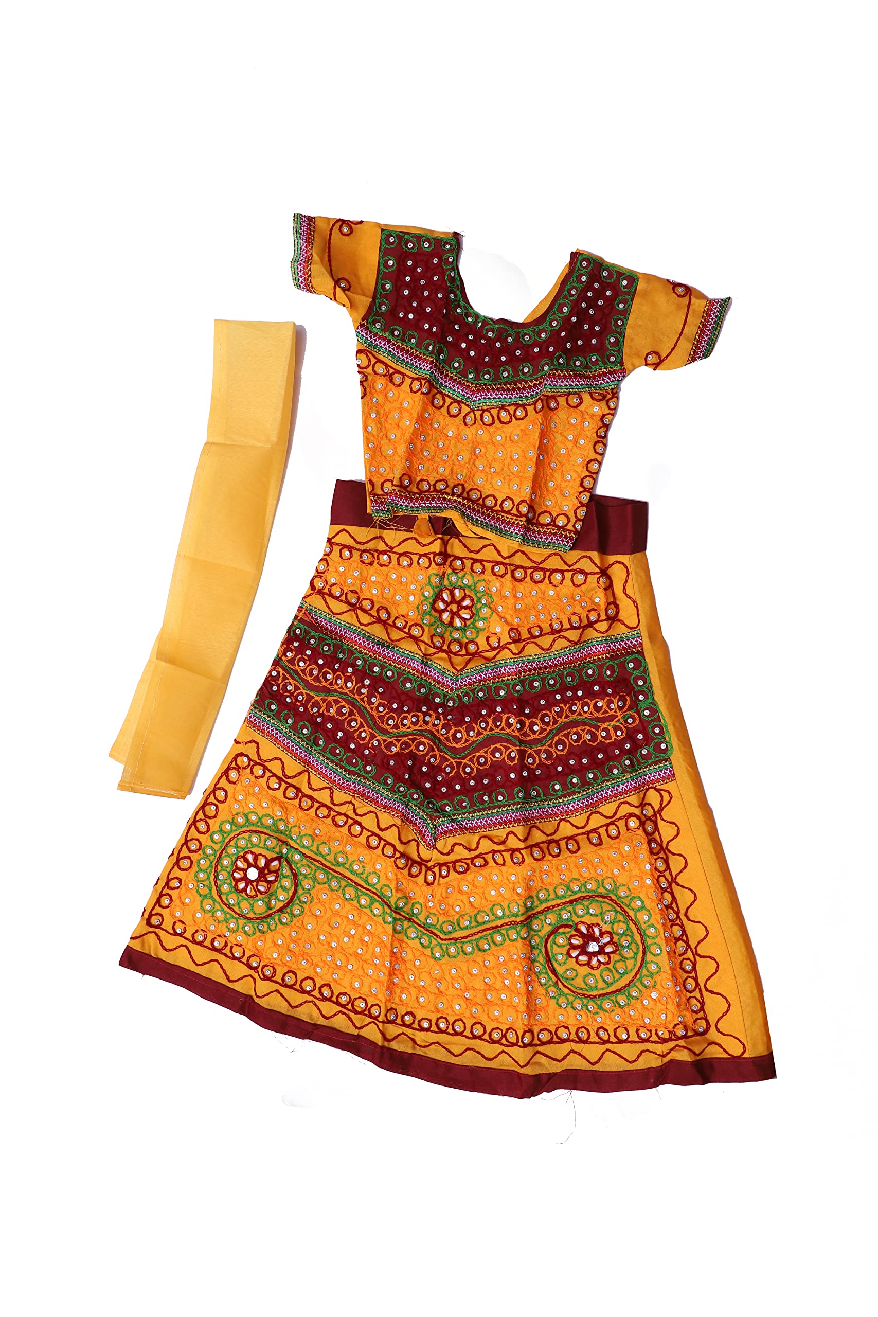 Milan DressesRadha Rani Costume Kdhai with Soft Touch Quality Kids Costume Wear