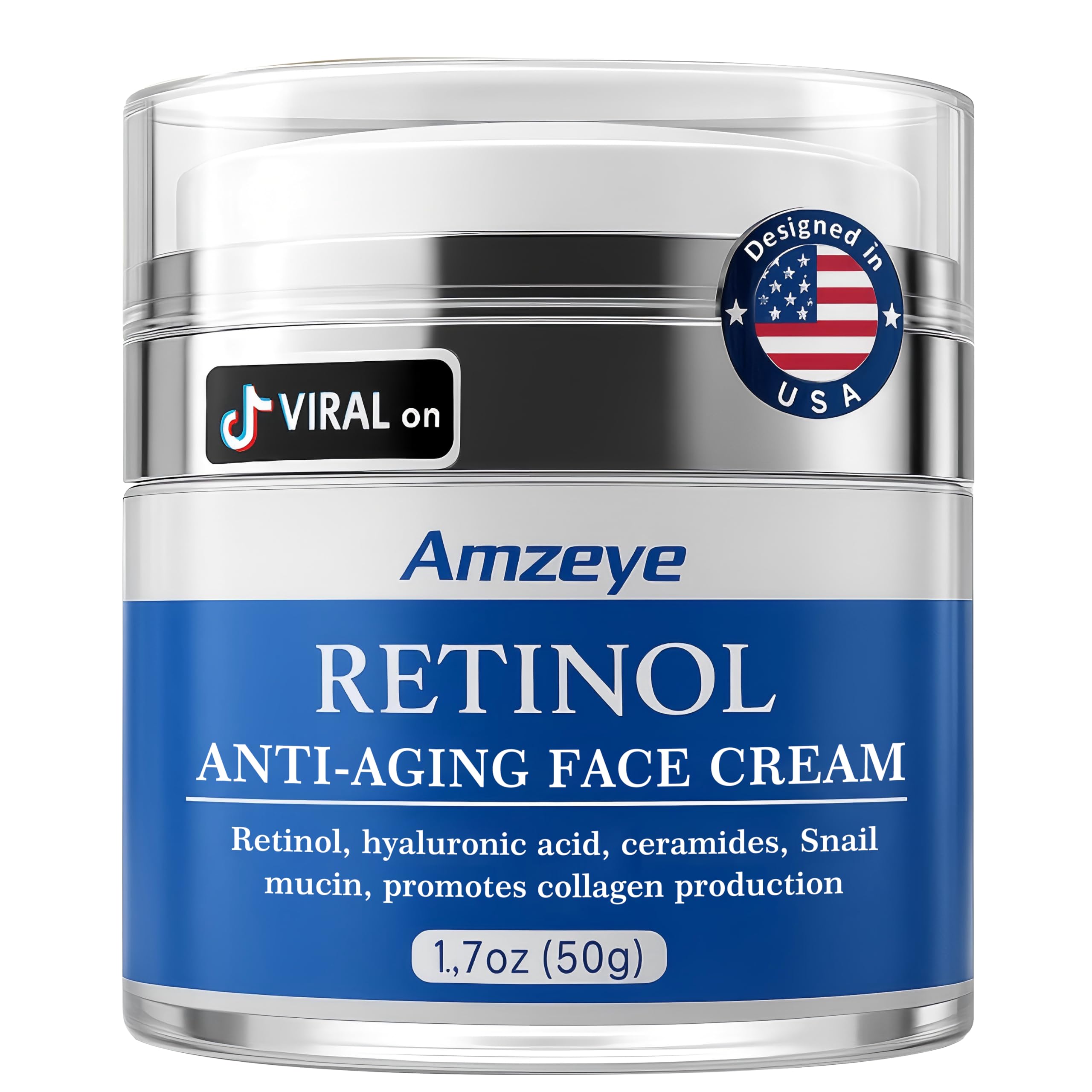 Amazon.com: AMZEYE Retinol Face Cream for Anti-Aging Wrinkle