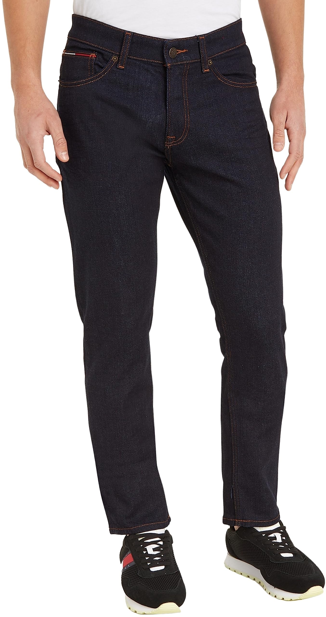 Tommy Jeans Men's Scanton Slim Rico Dm0dm16282 Pants, Rinse, 31W / 32L