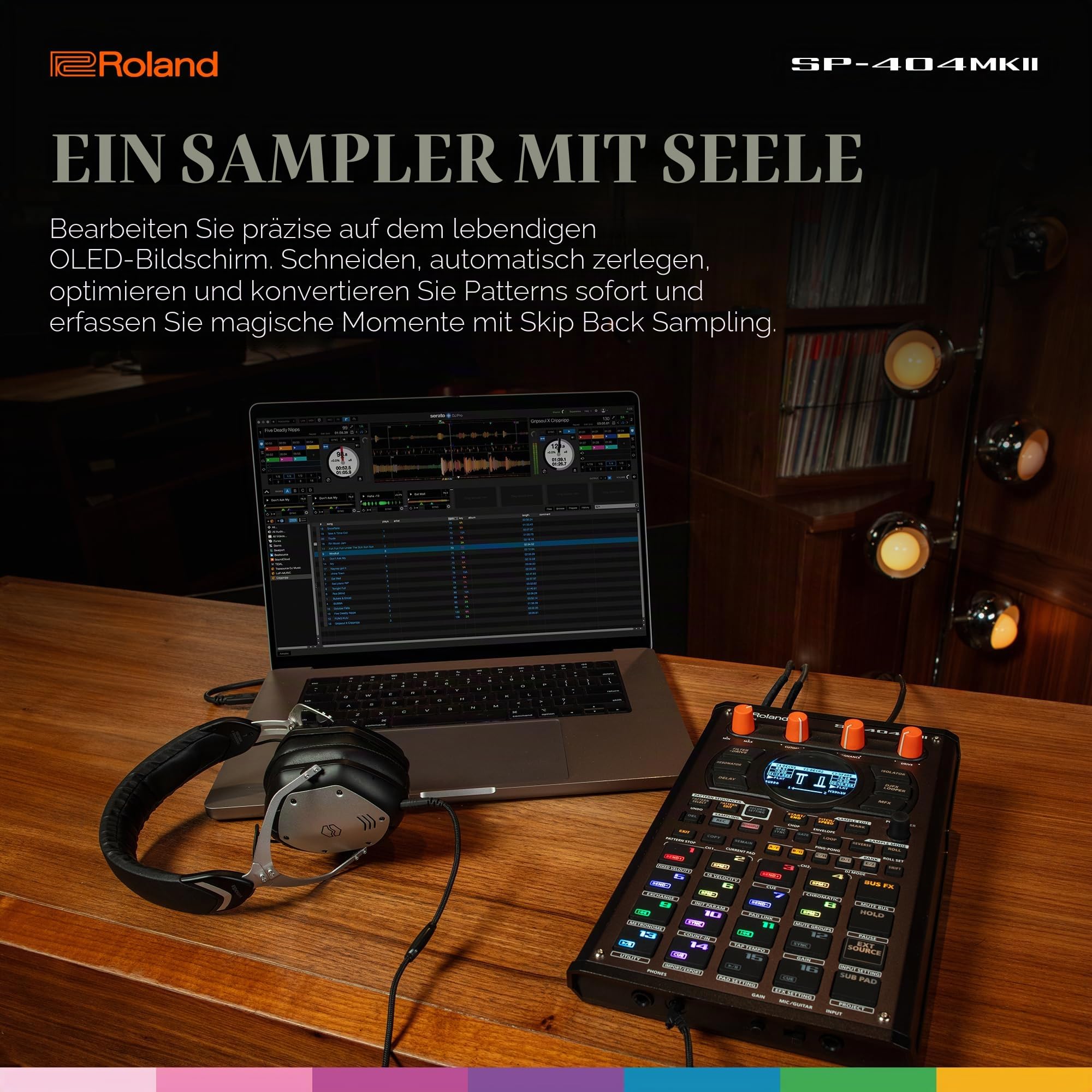 Roland SP-404MKII Kreativer Sampler und Effektgerät mit 16 GB internem Speicher, 32-stimmiger Polyphonie und 160 Samples pro Projekt