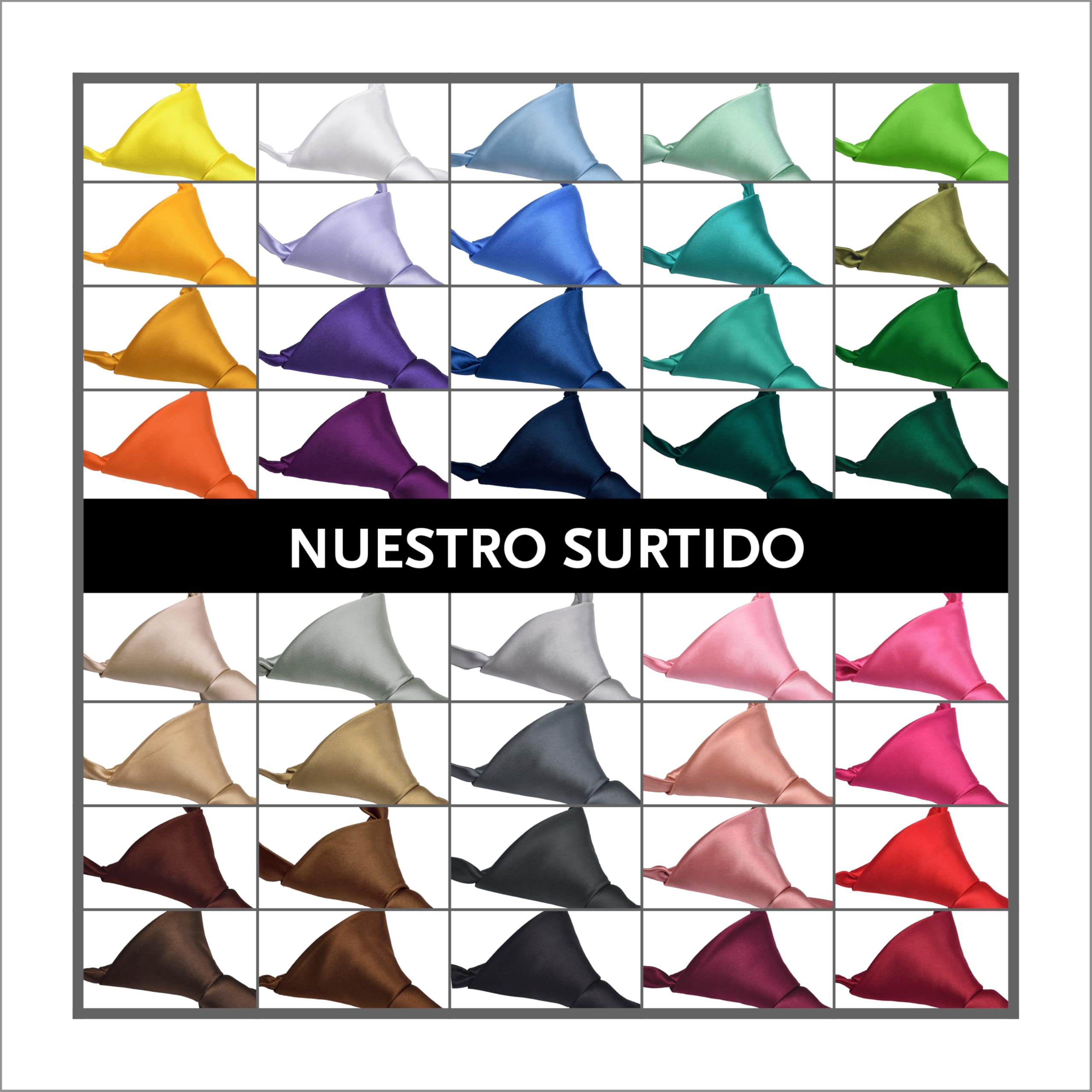 DonDon Corbata niño preatada y ajustable con clip 3 longitudes