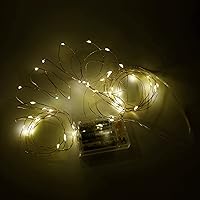 Vista 14 de Karlling - Luces de hadas a batería, luces LED de Navidad para dormitorio y decoraciones navideñas, mini tira de luces de 16 pies con 8 modos