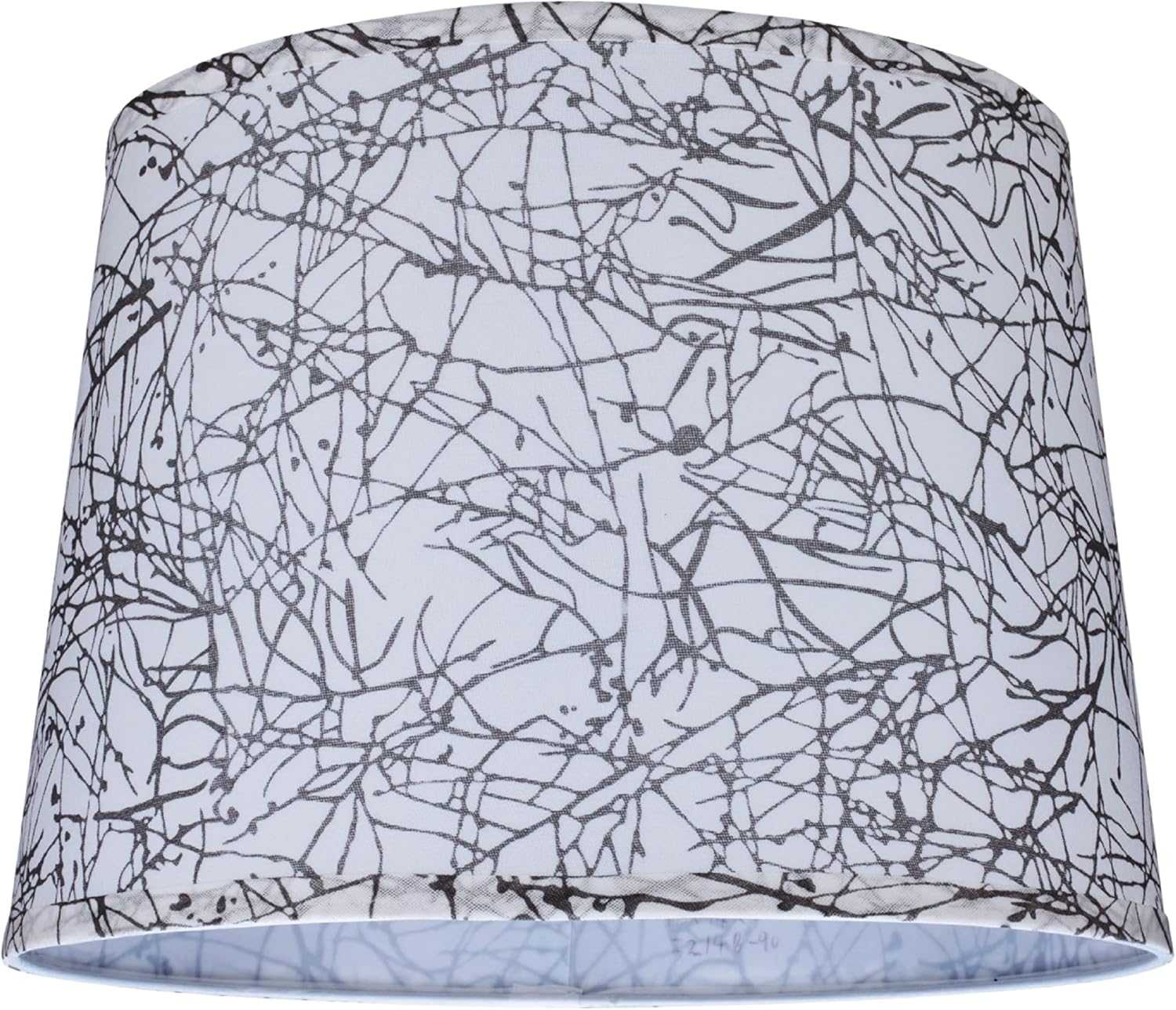 Aspen Creative 32148 Transitional Hardback Empire Shape Spider Construction Lamp Shade in Black & White, 14" Wide (12" x 14" x 10")