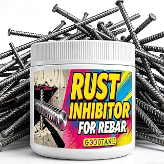 GOODTAKE Liquid Rust Convert, Rebar Corrosion Inhibitor - Heavy Duty Rust Protection for Concrete, Metal, Reinforcing Steel - 16 oz
