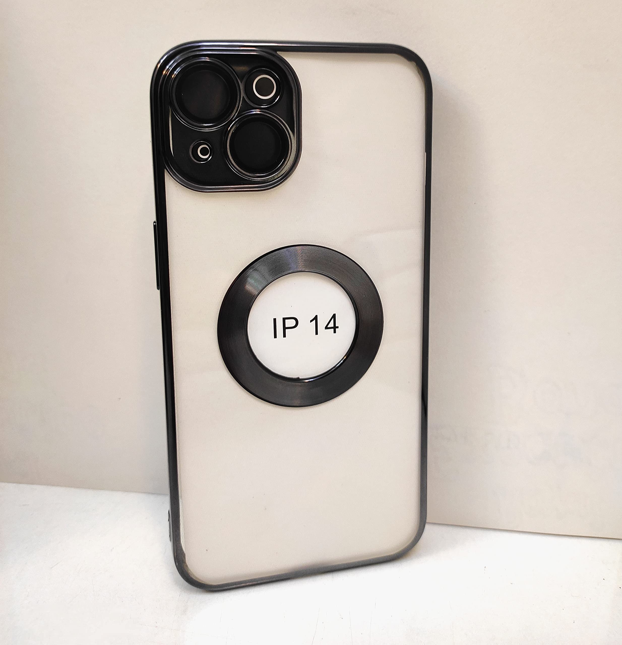 Thuban Soft Silicone Back Cover with Transparent Case Pattern for iPhone 14