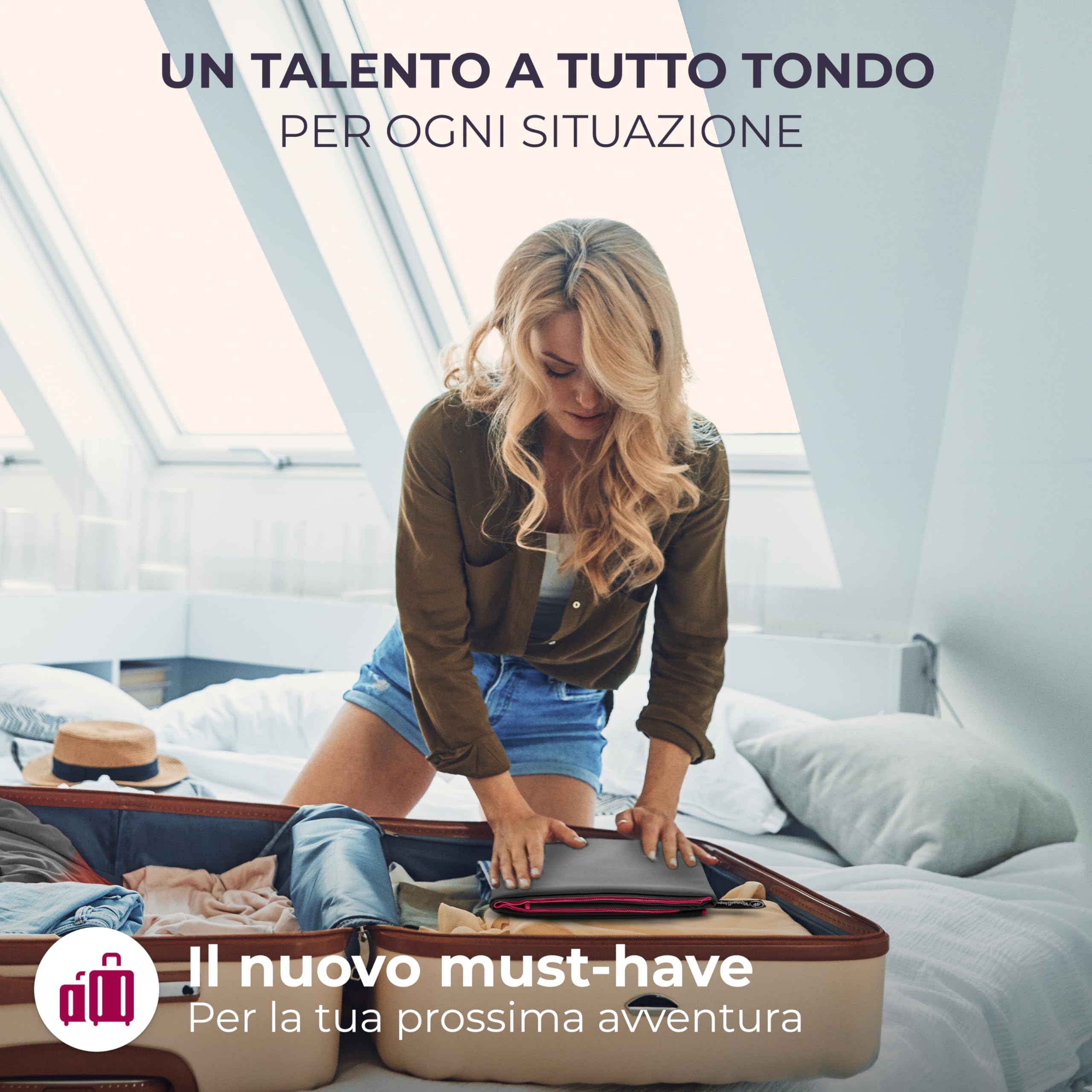 NirvanaShape Asciugamano Microfibra | 14 colori | 8 taglie | Asciugatura Rapida, Leggero, Assorbente | Asciugamano da Viaggio/Asciugamano da Bagno | Ideale per Viaggi, Spiaggia, Yoga, Sauna