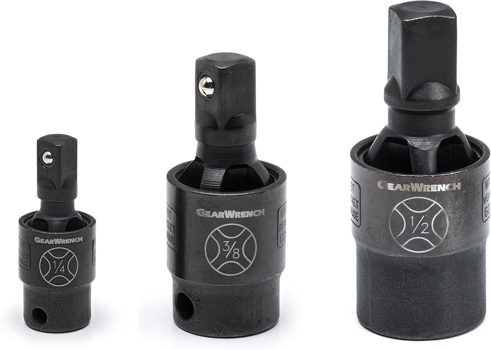 GEARWRENCH 3 Pc. 1/4", 3/8" & 1/2" Drive XCore™ Pinless Impact