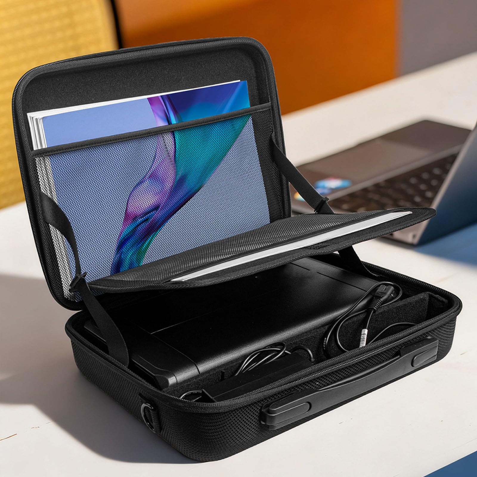 Borsa da viaggio rigida portatile Borsa di immagazzinaggio della stampante portatile Borsa di immagazzinaggio della stampante antiurto Sostituzione protettiva per TR160/TR150