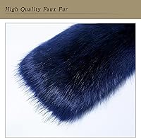 Vista 18 de Dikoaina Bufanda de piel sintética de invierno para mujer Blanco