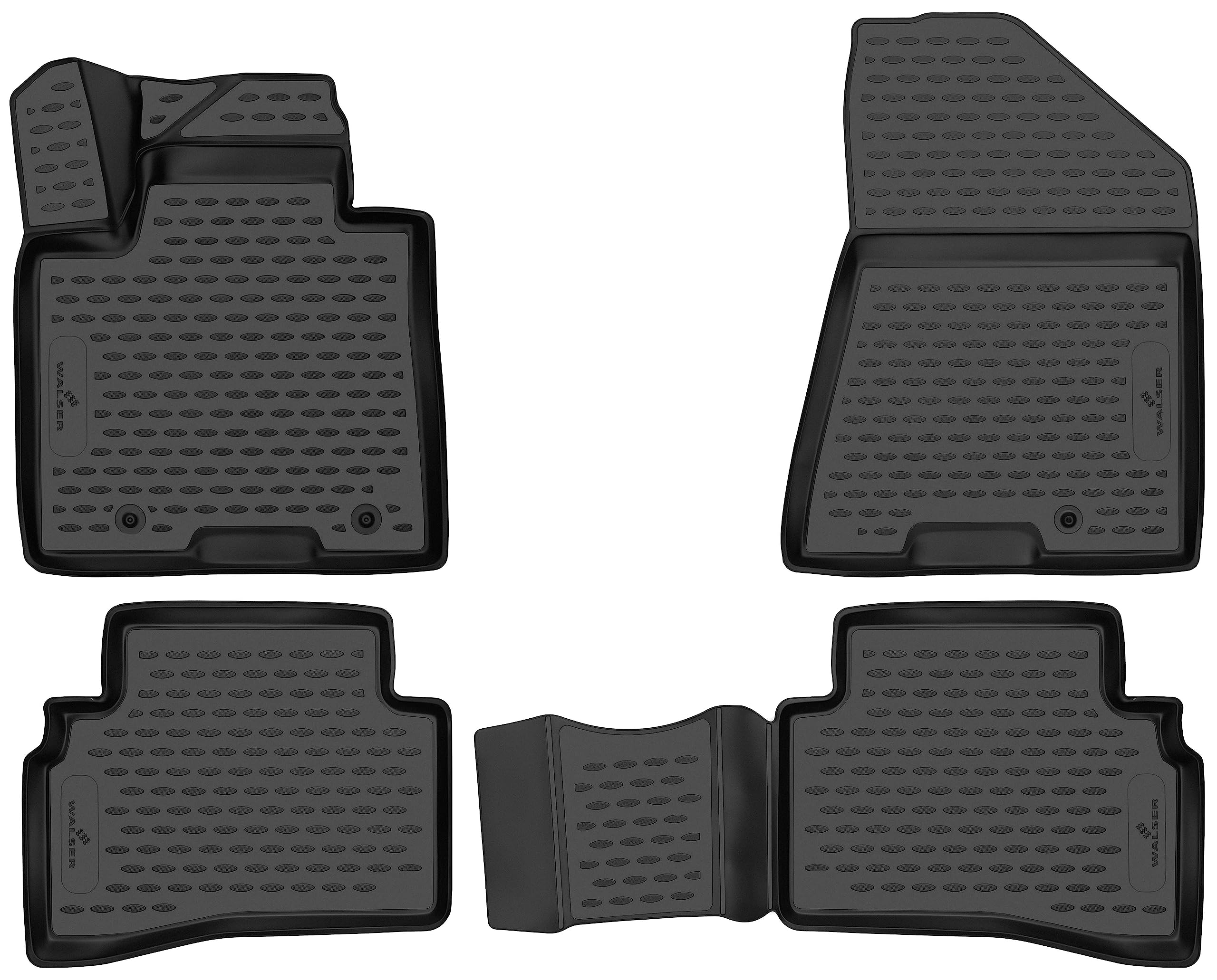 WALSER Tappetini in gomma per auto XTR su misura compatibile con Kia Sportage 4 09/2015 - 2022