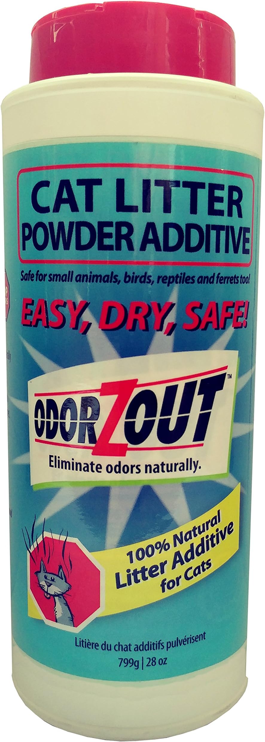Cat Litter Additive Powder Litter Box Odor Remover 28-ounces