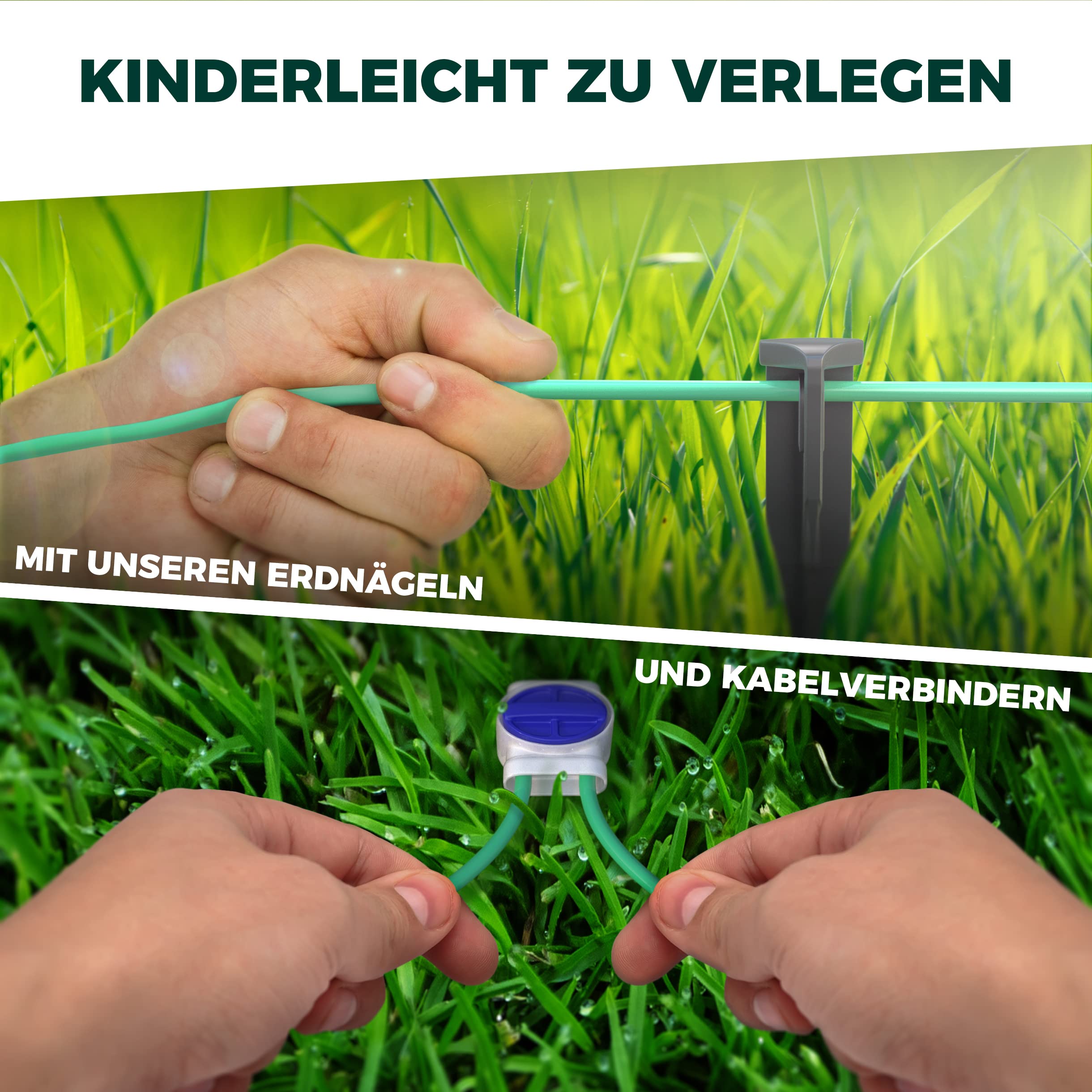 kanoo® Câble de délimitation pour Robot tondeuse - Compatibilité universelle - Fil de délimitation en Cuivre de qualité - Câble pour Robot tondeuse Husqvarna, Gardena, Bosch, Worx, etc. (500m)