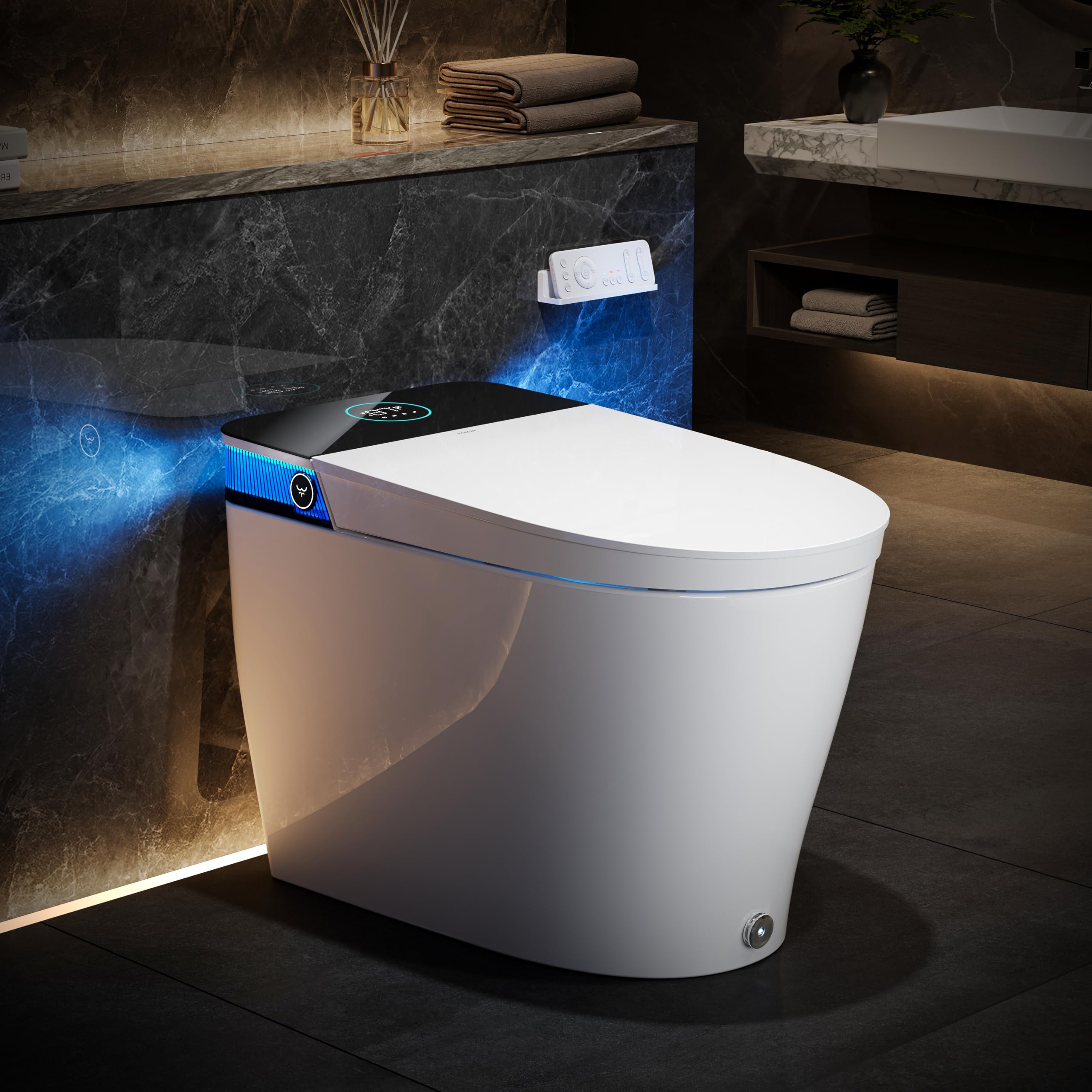 HOROW T38 Smart Toilet with Bidet, Auto Open/Close Lid, Deodorization
