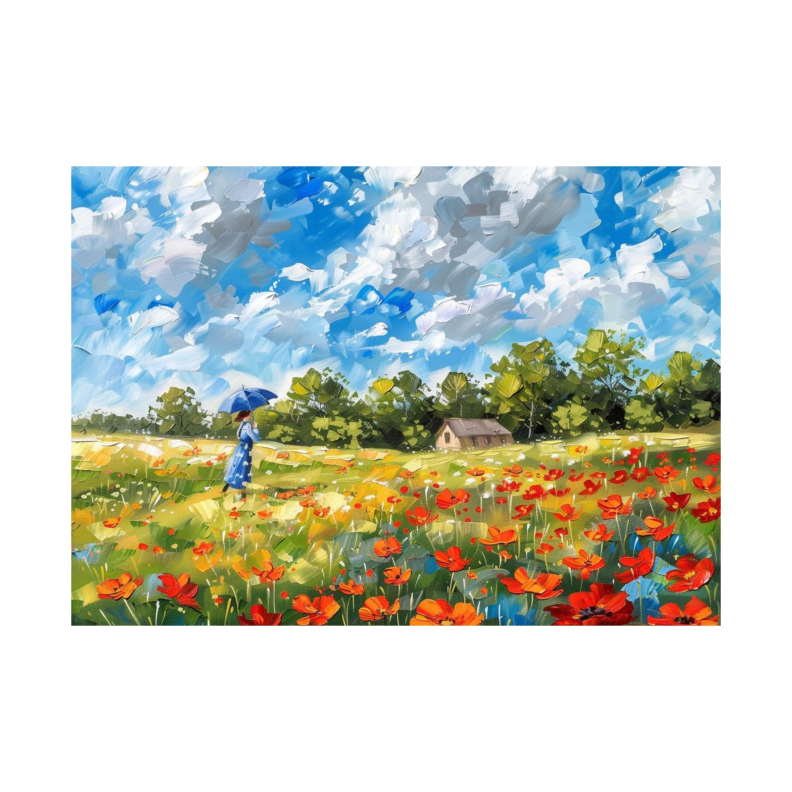 Impression sur toile de qualité supérieure tableau paysage 80x120cm - 7