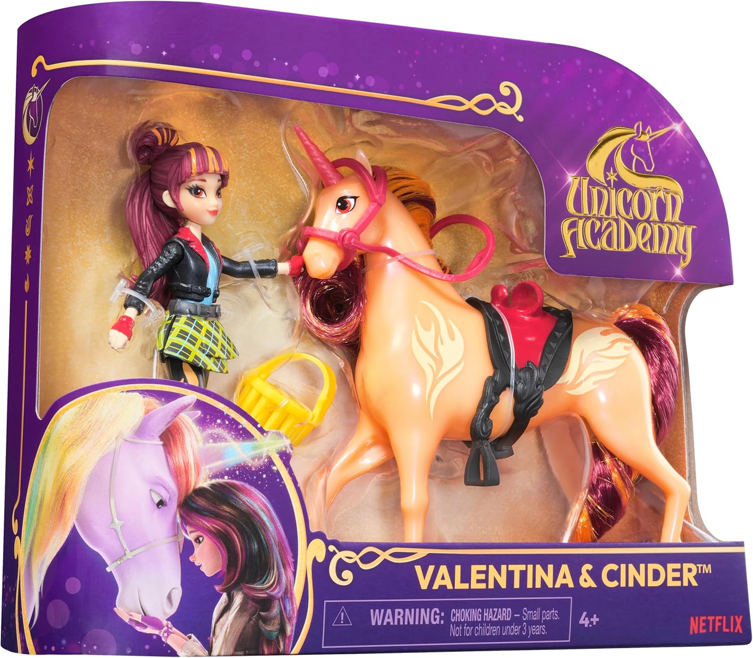 Unicorn Academy, Valentina & Cinder with 2 Accessories & Hair Tool, Dolls & Unicorn Toys for Girls Ages 4 and up - Image 8