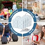 Compression Packing Cubes，Luggage Packing Organizer Bag Expandable Travel Organizer Cubes For Carry On Luggage Suitcase Travel Essentials Accessories for Women Men (Blue Flowers, 7 pcs)