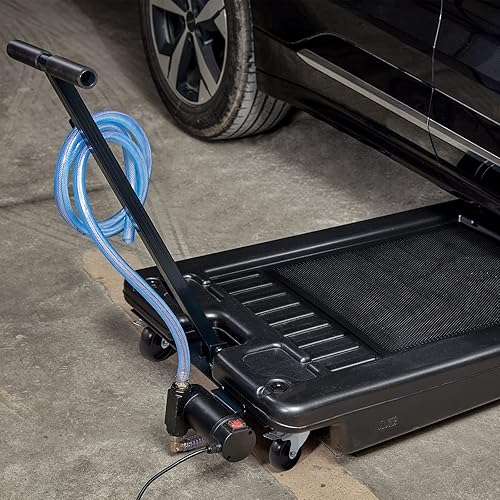 Miniatura 16 de VEVOR Bandeja de drenaje de aceite de perfil bajo, bandeja de drenaje de aceite de 15 galones con bomba, bandeja de cambio de aceite con bomba