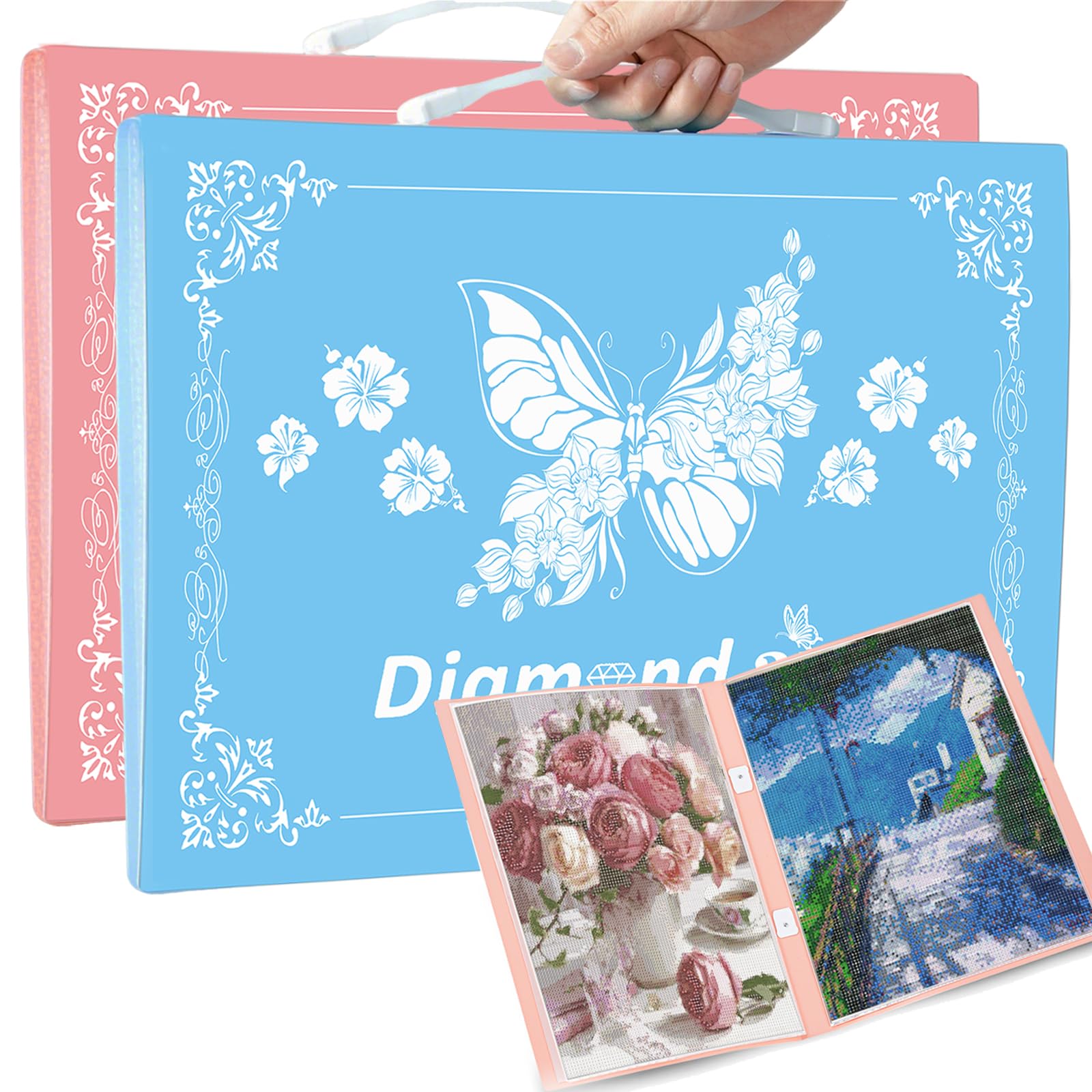 Livre de rangement A3 pour peinture diamant pour protéger vos toiles de la poussière et des plis