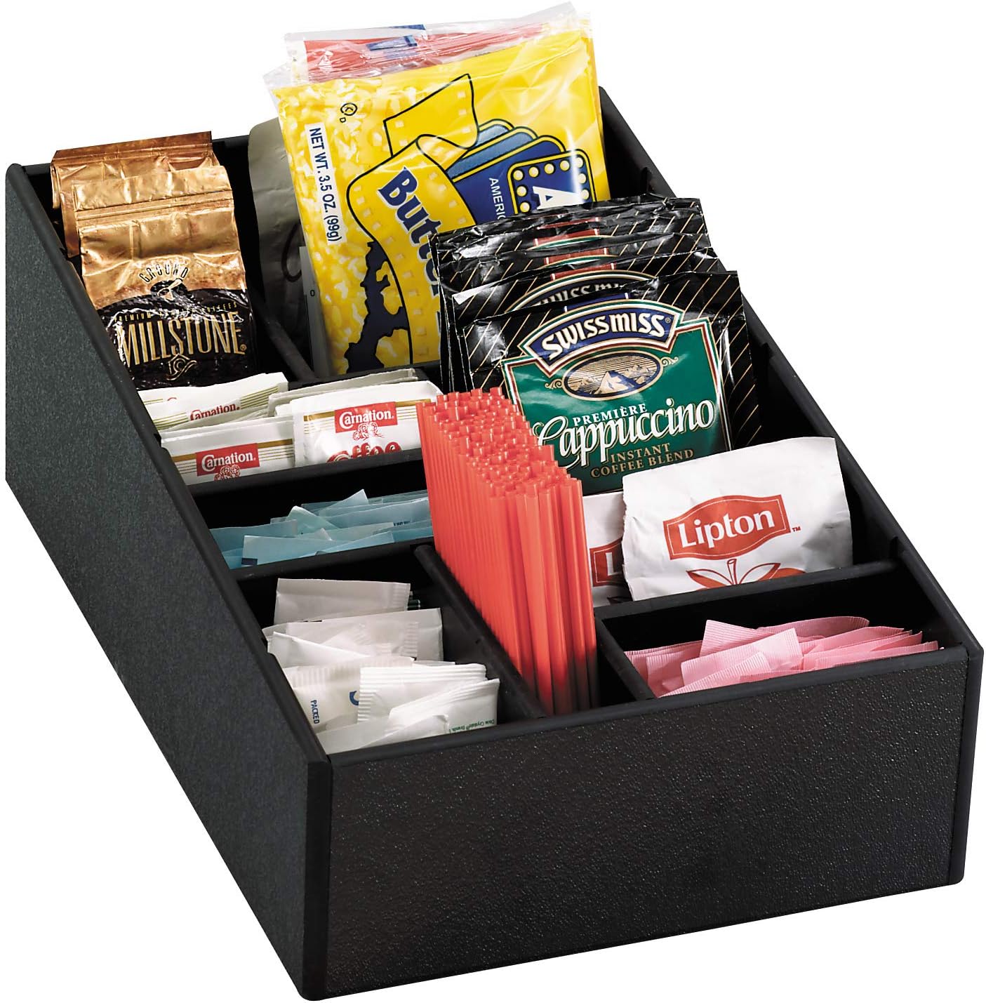 DISPENSE-RITE Micro-1 Countertop Condiment Organizer, Polystyrene, 11" x 11"